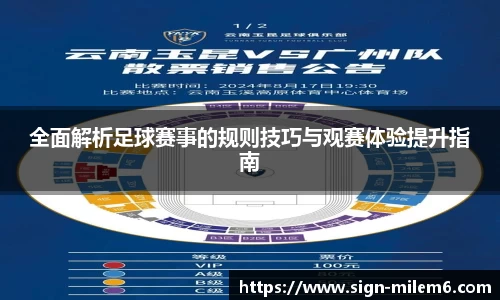全面解析足球赛事的规则技巧与观赛体验提升指南